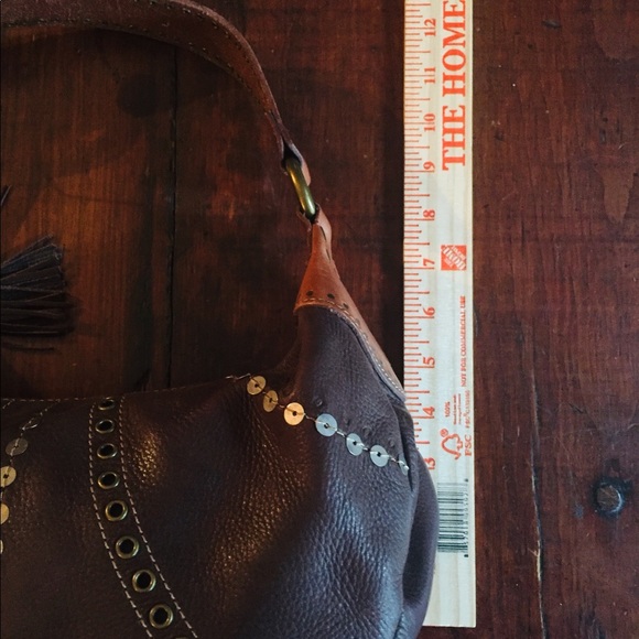 🌞🌛✨Awesome Vintage Fossil Leather Bag Tassel - Picture 4 of 8